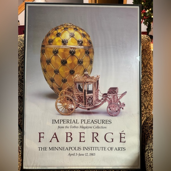VTG FABERGE Poster Print Imperial Pleasures at Mpls Institute of Arts… - Picture 1 of 11